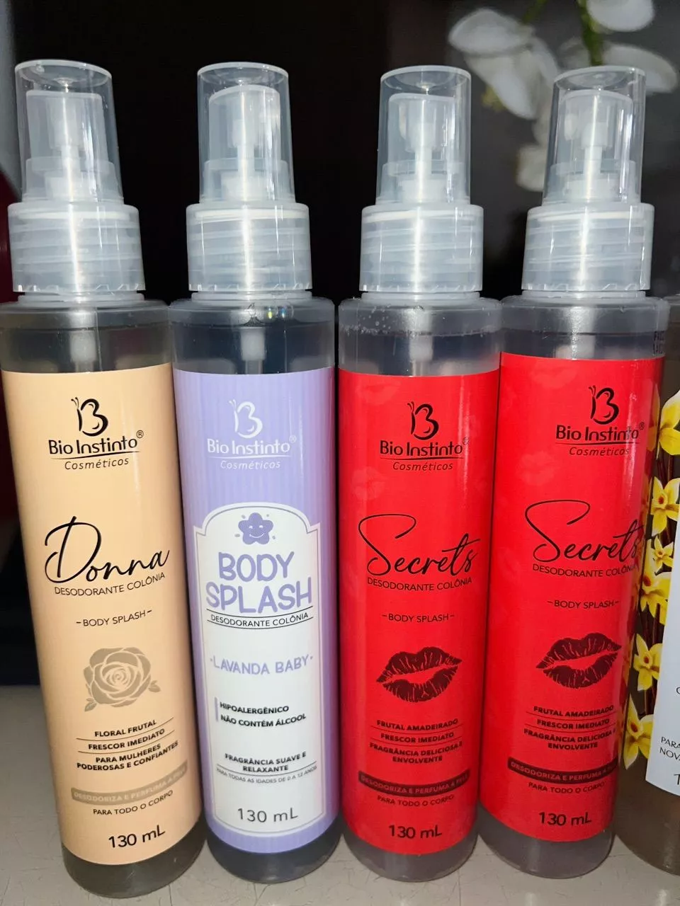 12 Body Splash Bio Instinto no Portfólio VF Gestão, faca renda extra, comercialize produtos de qualidade kit 12 body spray Bio