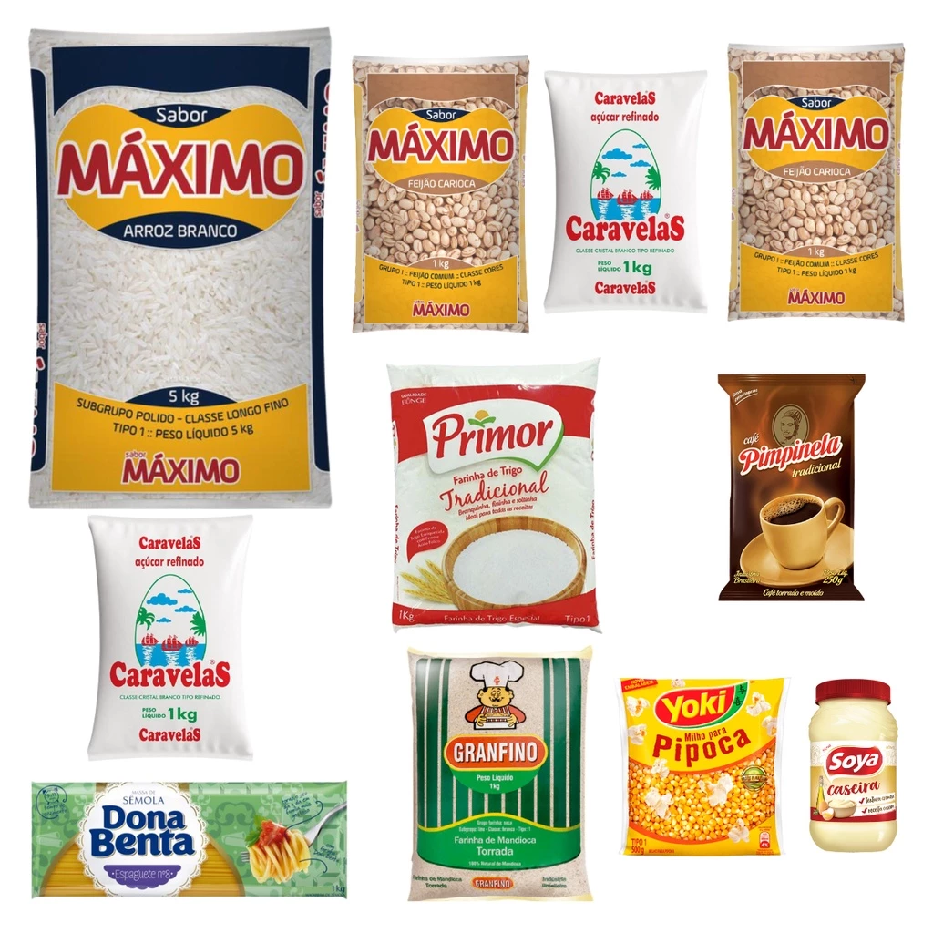 Cesta Básica De Alimentos Completa Produtos Variados - Imagem 3
