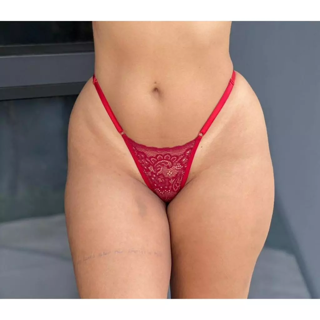 Kit 10 Calcinha Feminina Fio Dental Sensual de Renda com Regulagem Lingerie Tanga Sexy - Imagem 4