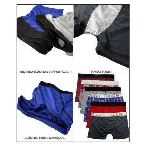 Kit 10 e 20 Cuecas Box Boxer Microfibra Premium Macia Forro Reforçada, no Portfólio VF Gestão, compre através do nosso Crediário Próprio para Revender e lucrar meuito