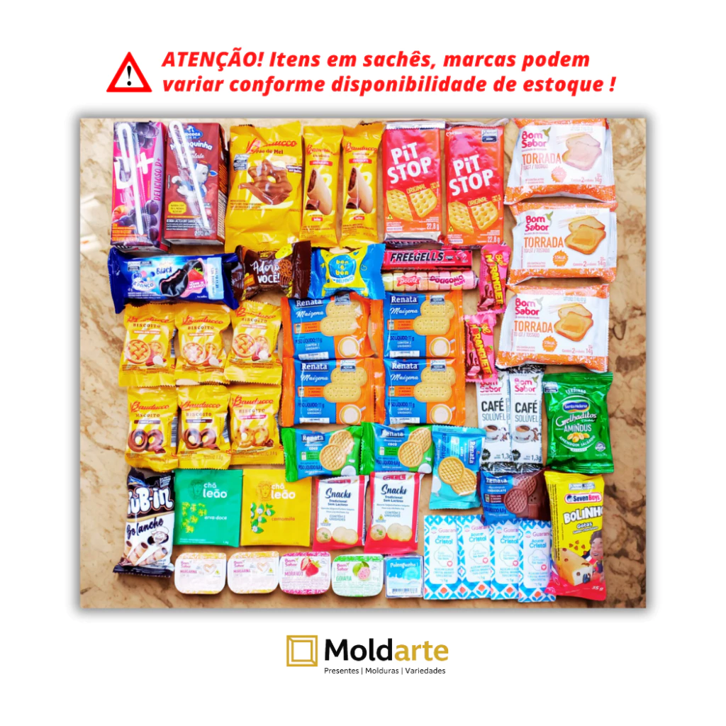 Kit 50 Itens Café da Manhã Para Montar Cestas e Presentear Aniversário, Natal e Datas Especiais - Imagem 3