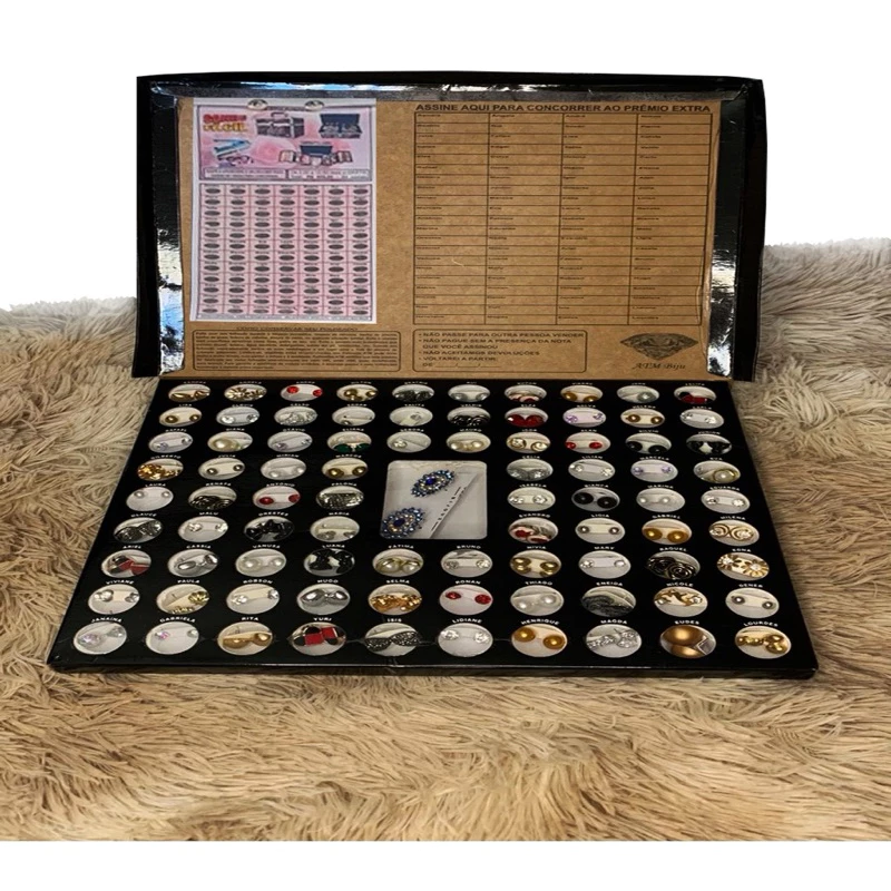 Kit Revenda de Brinco, com 84 Pares de Brincos Com Raspadinha Para Revenda - Imagem 5