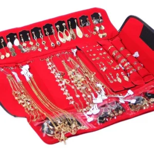 Kit Semijoia com 97 Pçs Folheadas a ouro18k e prata 925 + Mostruário para Revender REVENDA