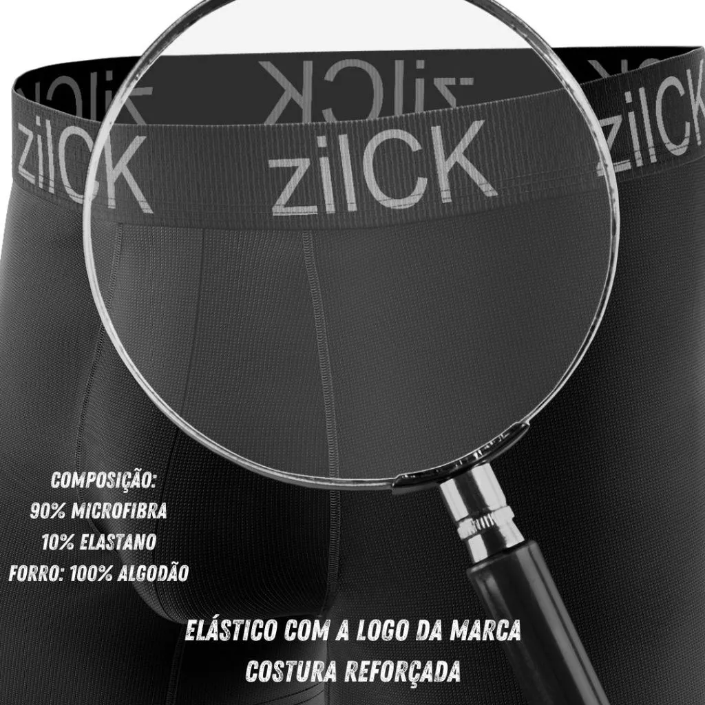 Kit com 10 Cuecas Boxer Masculina Microfibra Adulto Forro 100% Algodão Cueca Box Masculino Roupa Íntima Coeca-Revenda - Imagem 4