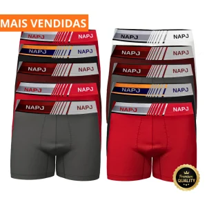 Kit com 10 cueca masculino Boxer Microfibra adulto original NAPJ,venha ser uma de nossas revendedoras, do portfólio vf gestão, atrvés do nosso crediário próprio MascateCred, sem consltas ao SPC ou SERASA.