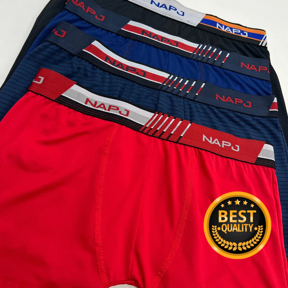 Kit com 10 a 44 cueca masculino Boxer Microfibra adulto original NAPJ - Imagem 2