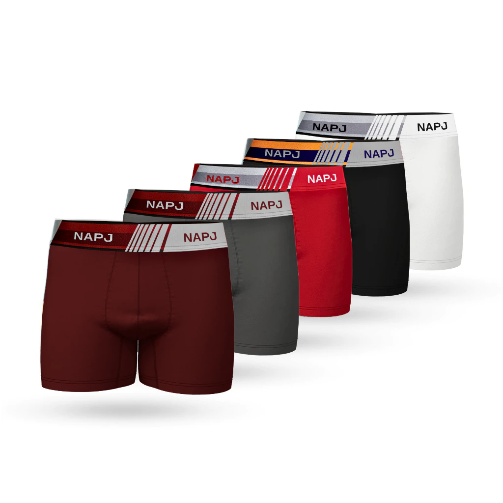 Kit com 10 a 44 cueca masculino Boxer Microfibra adulto original NAPJ - Imagem 3