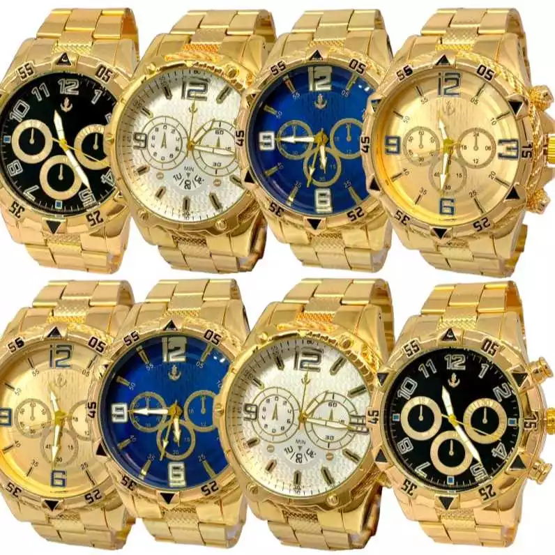 Kit 10 Relogios Masculino Revenda sport social elegante prova dagua mergulho piscina + caixinhas de plastico - Imagem 2
