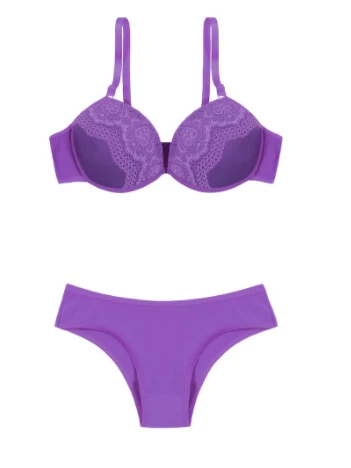 Kit 10 Conjuntos Lingerie Calcinha Com Renda Bojo P M G GG - Imagem 8