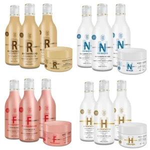 4 Kit – 16 Itens Capilar Todatoda Dona Linda: Shampoo, Condicionador, Máscara e Leave-in