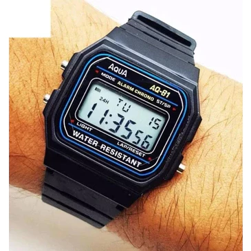 Kit 10 PCS Relógios Masculinos de Pulso Aqua AQ Digital esportivo pequeno - Imagem 3