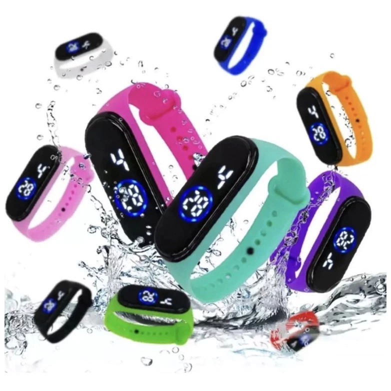 Kit Atacado 5/10/15/20 Peças Aleatórias Unissex À Prova D'água Relógio Esportivo LED - Imagem 2