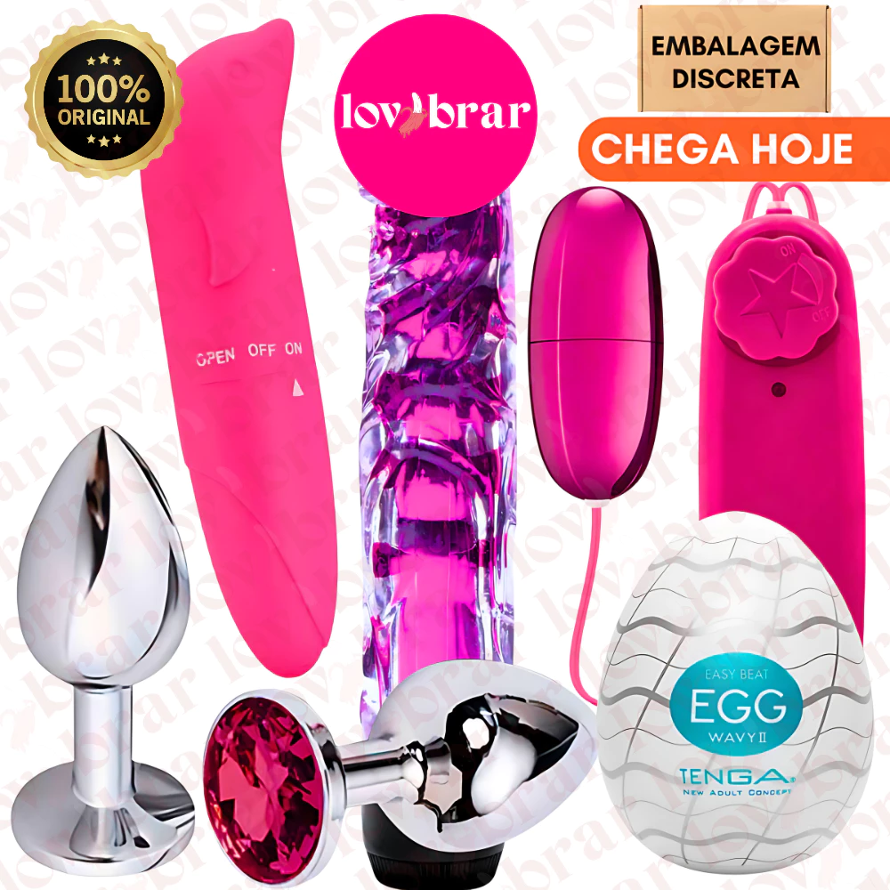 Kit Sex Shop Vibrador Golfinho Estimulador Feminino Bullet Personal Plug Anal Egg Masturbador Casal, compre o seu kit no MascateCred, crediário próprio para você começar a ganhar dinheiro e ter mais ter mais.