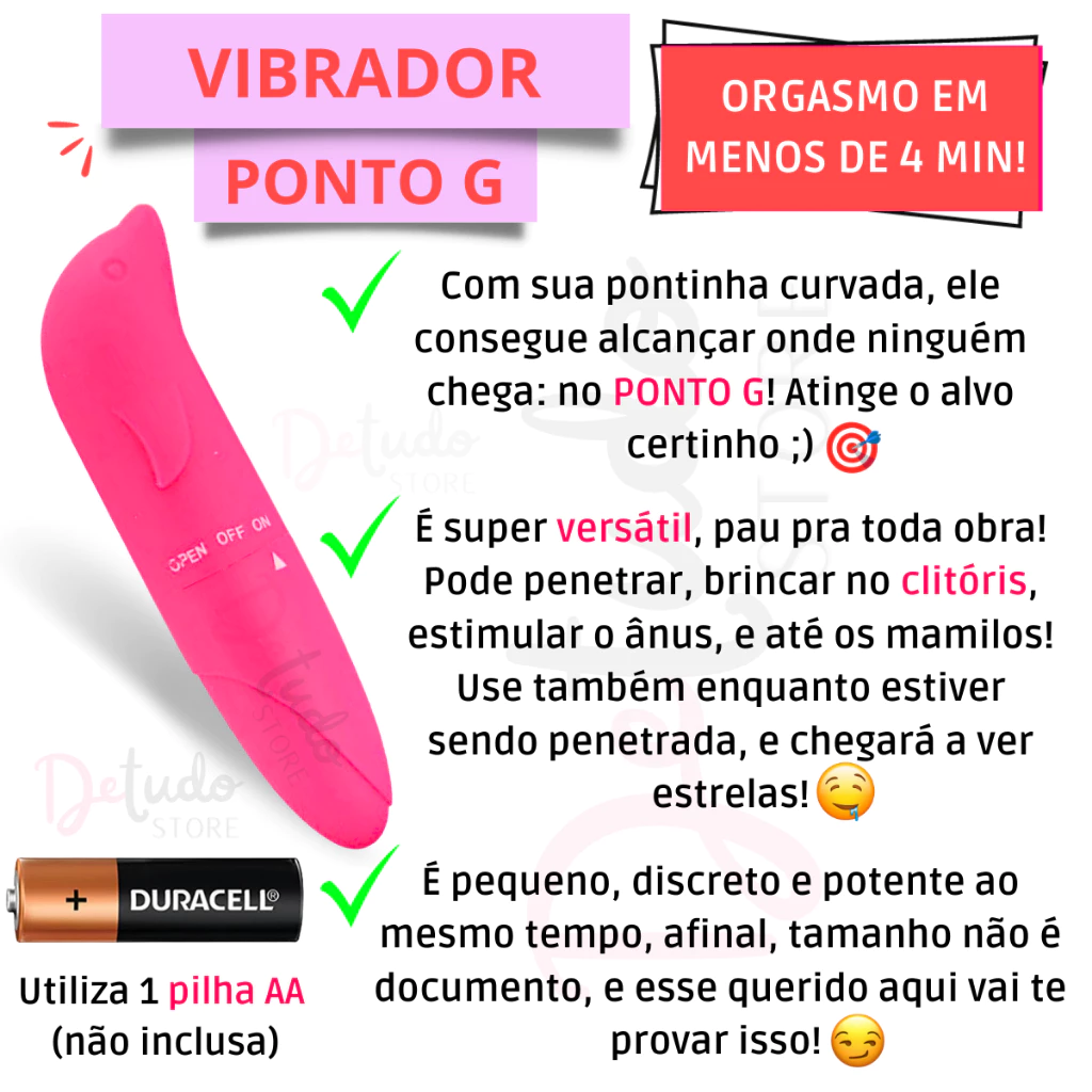 Kit Sex Shop Vibrador Golfinho Estimulador Feminino Bullet Personal Plug Anal Egg Masturbador Casal - Imagem 7